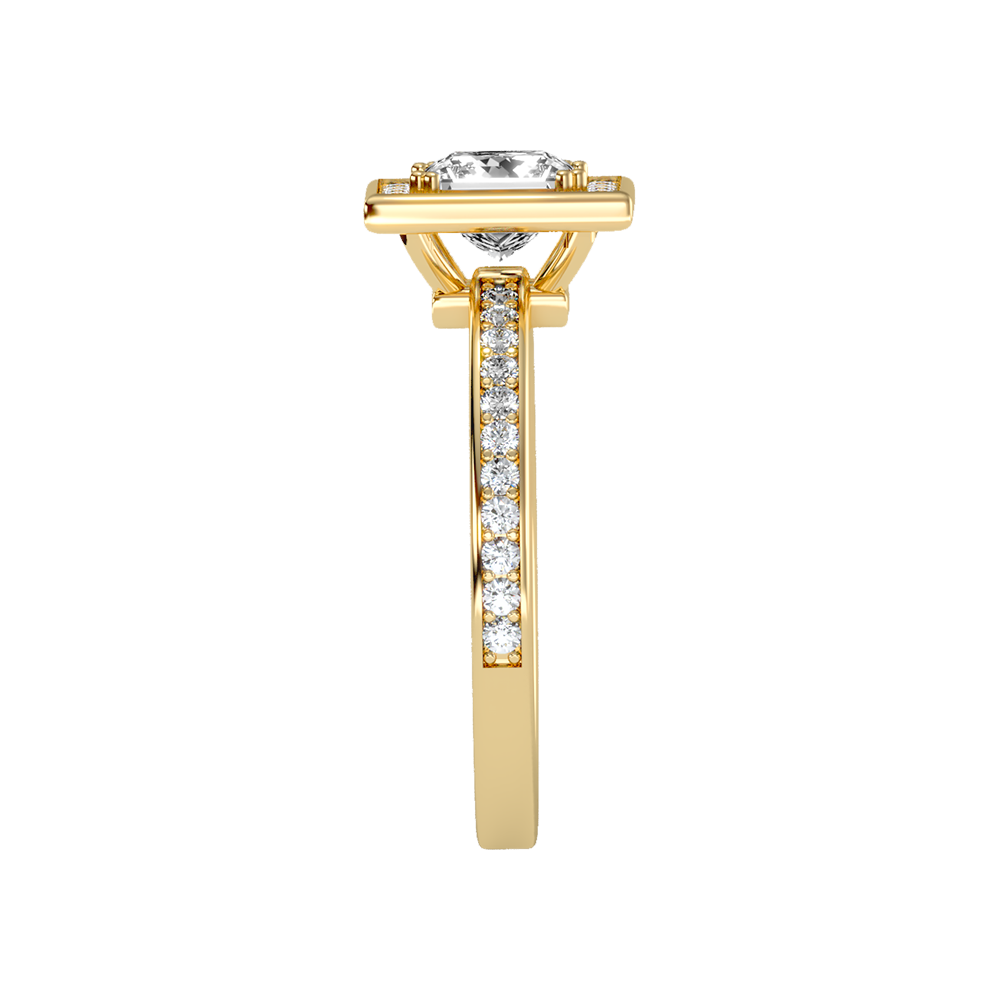 Rios Solitaire Ring In 925 Sterling Silver - Four
