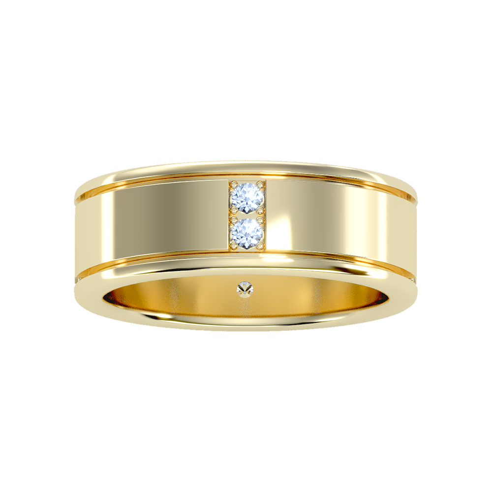 Ravishing Men's Broad Band Ring - Ten