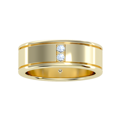 Ravishing Men's Broad Band Ring In 925 Sterling Silver - Ten