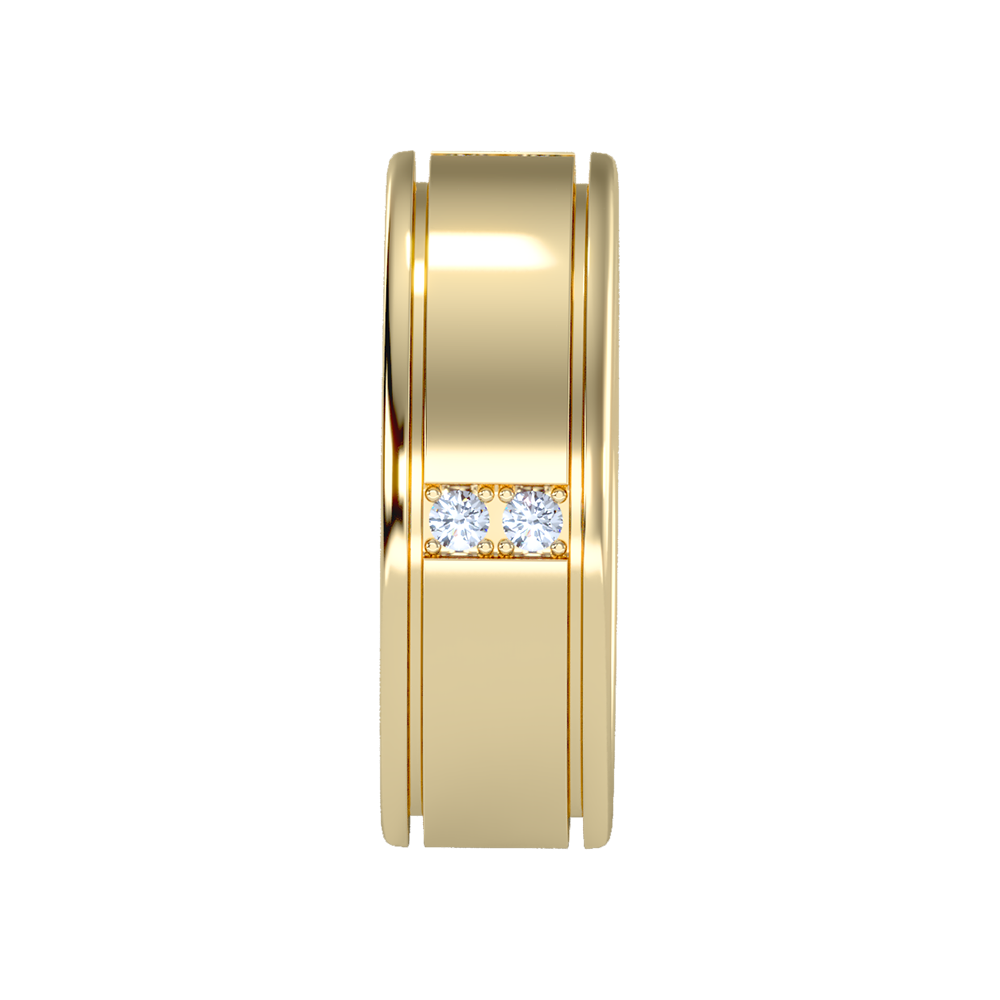 Ravishing Men's Broad Band Ring In 925 Sterling Silver - Eleven