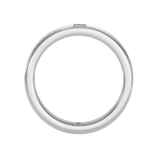 Ravishing Men's Broad Band Ring In 925 Sterling Silver - Two