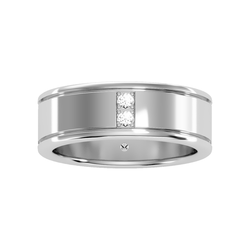 Ravishing Men's Broad Band Ring In 925 Sterling Silver - Three