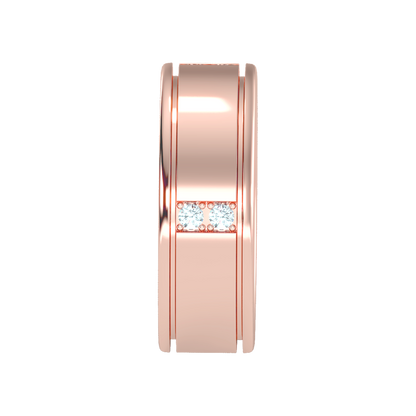 Ravishing Men's Broad Band Ring In 925 Sterling Silver - Seven