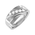 Razzle Men's Crossover Lab Grown Diamond Band