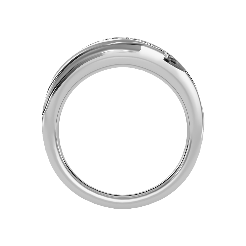 Razzle Men's Band In 925 Sterling Silver - Four