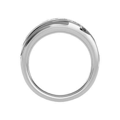 Razzle Men's Band In 925 Sterling Silver - Four