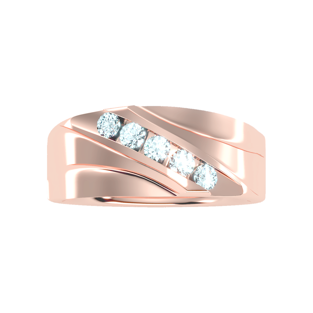 Razzle Men's Band In 925 Sterling Silver - Six