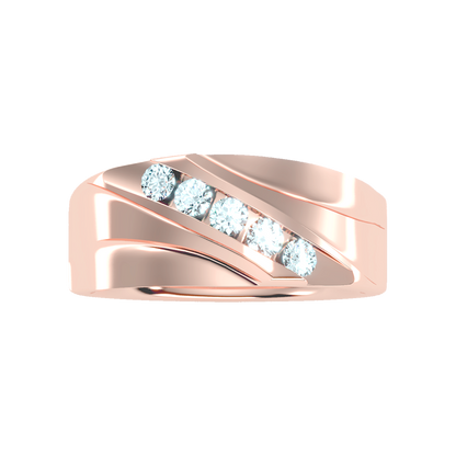 Razzle Men's Band In 925 Sterling Silver - Six