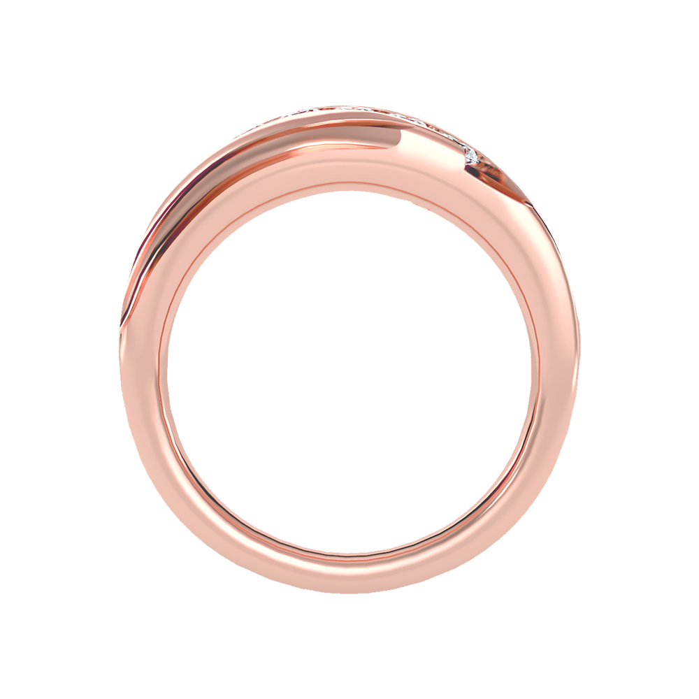 Razzle Men's Band In 925 Sterling Silver - Eight
