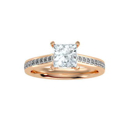White Gold Princess Diamond Wedding Ring
