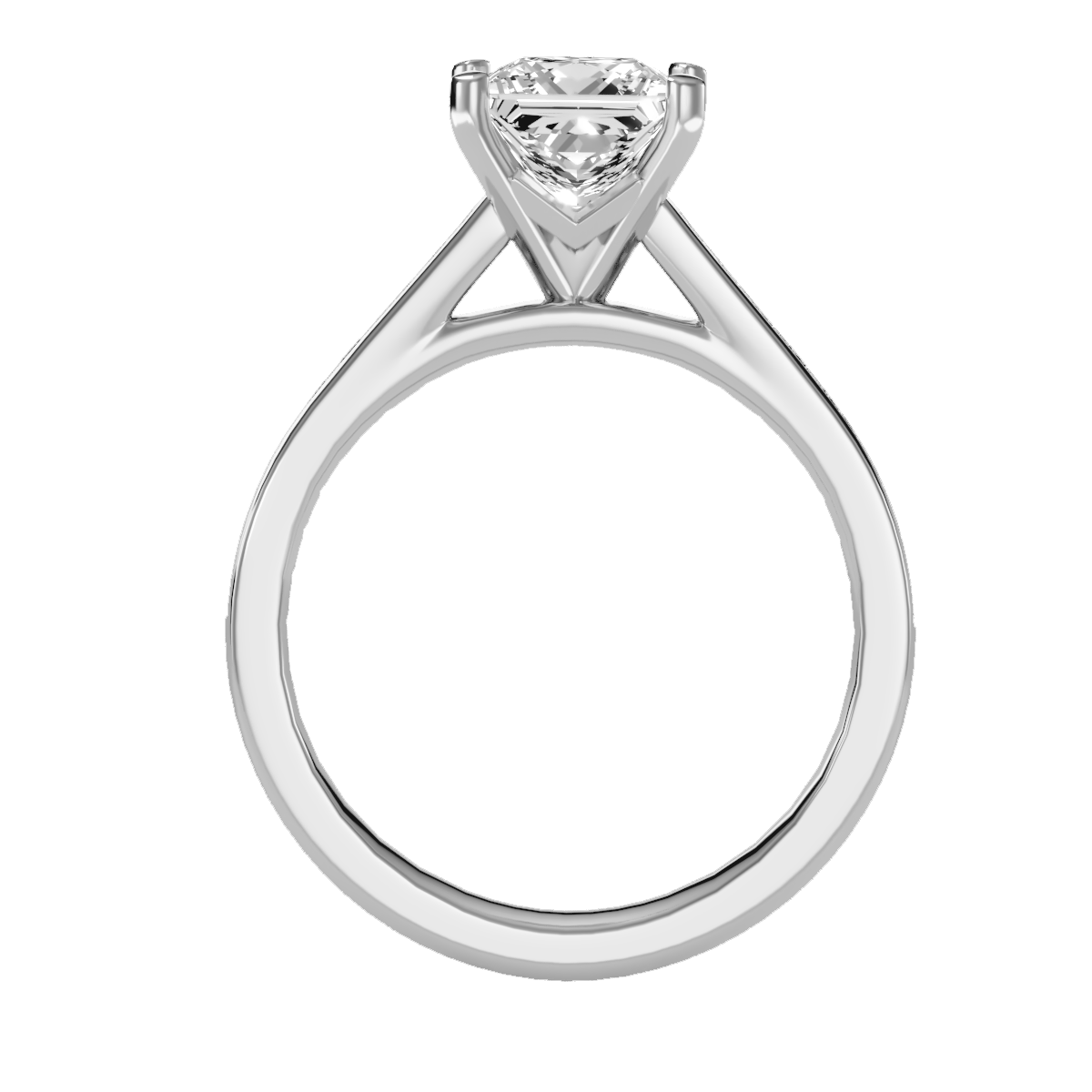 White Gold Princess Diamond Wedding Ring