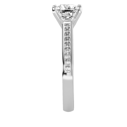 White Gold Princess Diamond Wedding Ring