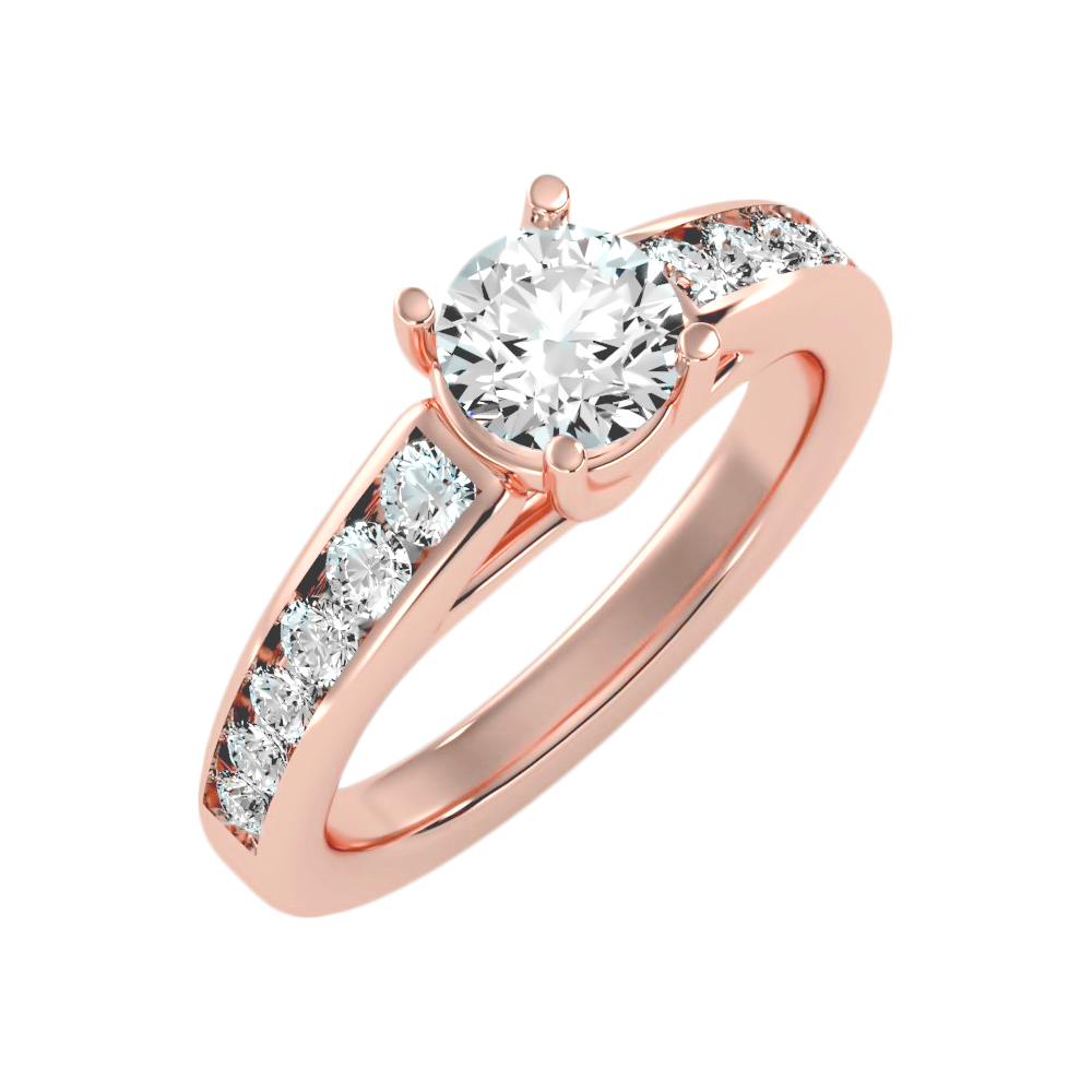 Fancy Single Stone Ring - Ten