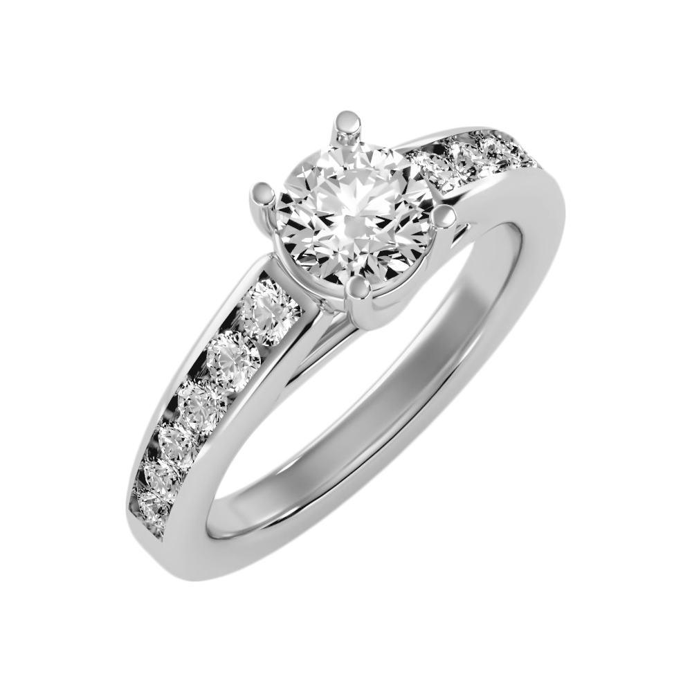 Fancy Single Stone Ring In 925 Sterling Silver - Two