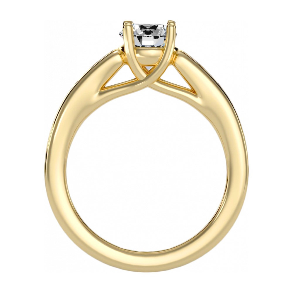 Fancy Single Stone Ring - Five