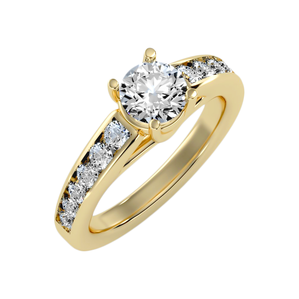 Fancy Single Stone Ring - Six