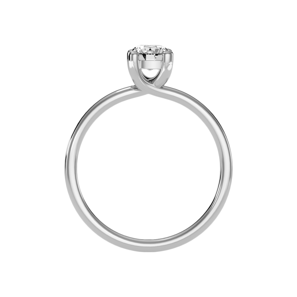 Redolent Solitaire Ring In 925 Sterling Silver - Two