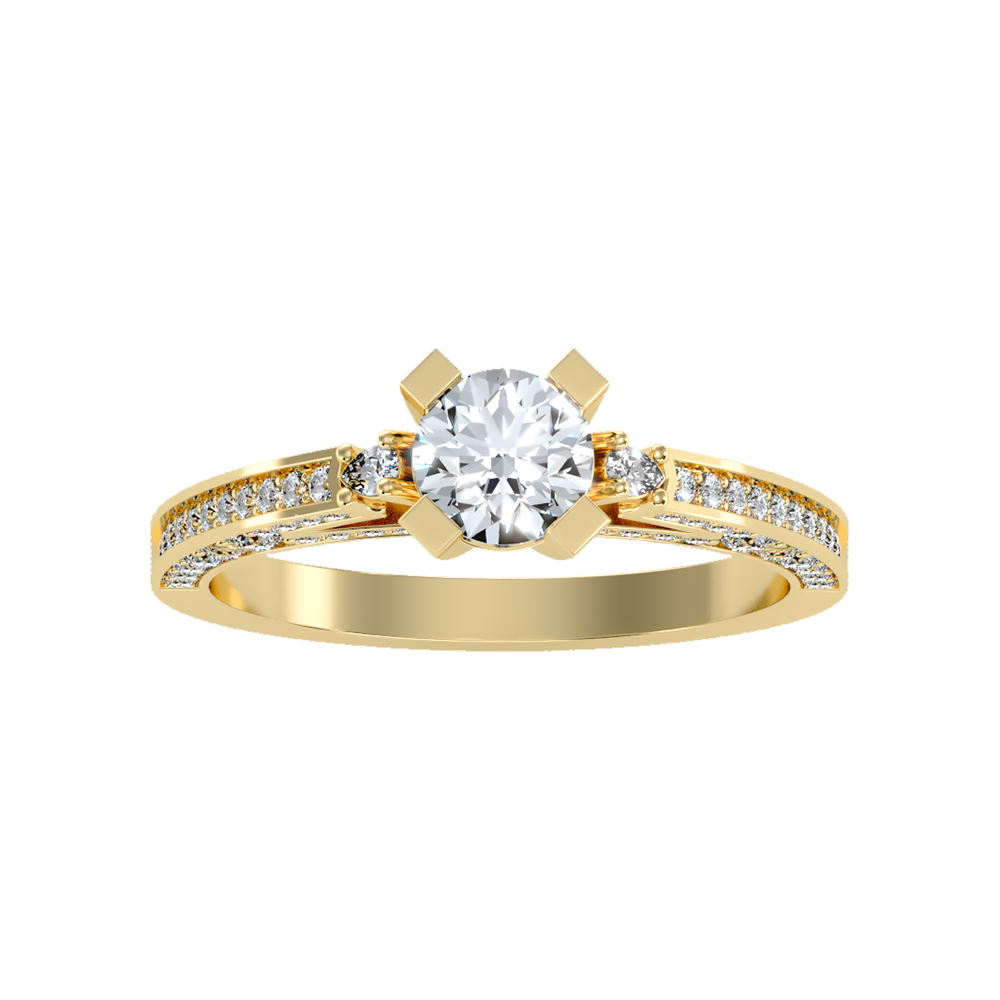 Reefulgent Solitaire Ring In 925 Sterling Silver - Ten
