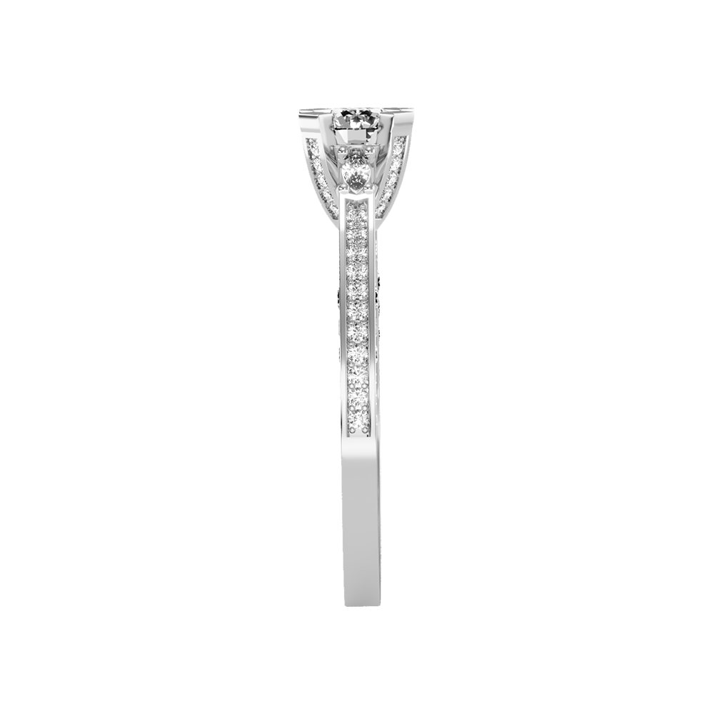 Reefulgent Solitaire Ring In 925 Sterling Silver - Seven