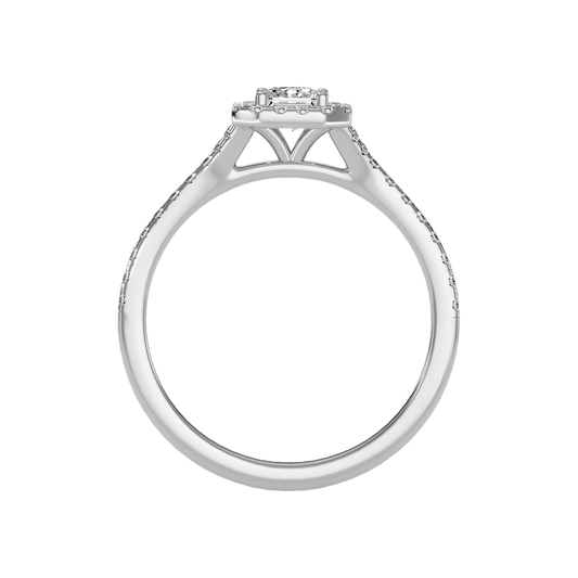 Refined Solitaire Ring In 925 Sterling Silver - Two