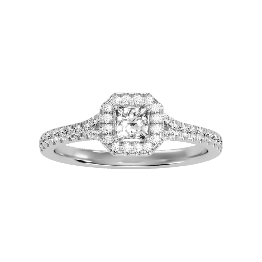 Refined Solitaire Ring In 925 Sterling Silver - Three