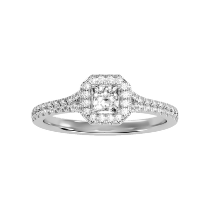 Refined Solitaire Ring In 925 Sterling Silver - Three