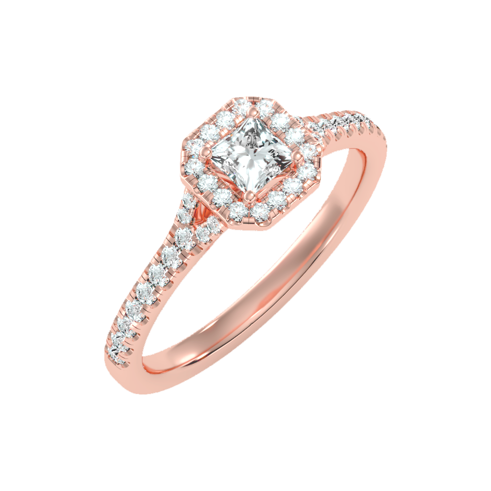 Refined Solitaire Ring In 925 Sterling Silver - Five