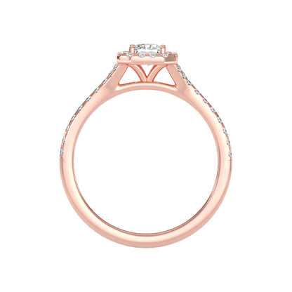 Refined Solitaire Ring In 925 Sterling Silver - Six