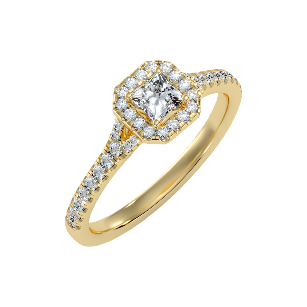 Refined Solitaire Ring In 925 Sterling Silver - Nine