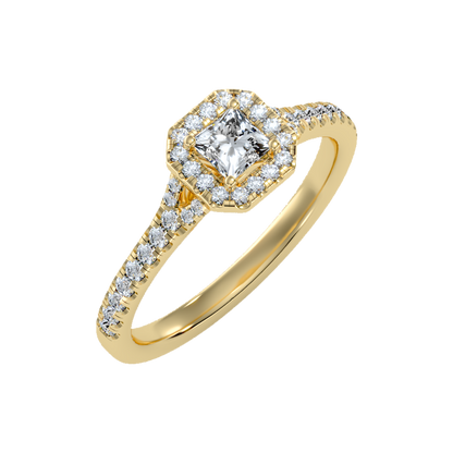 Refined Solitaire Ring In 925 Sterling Silver - Nine