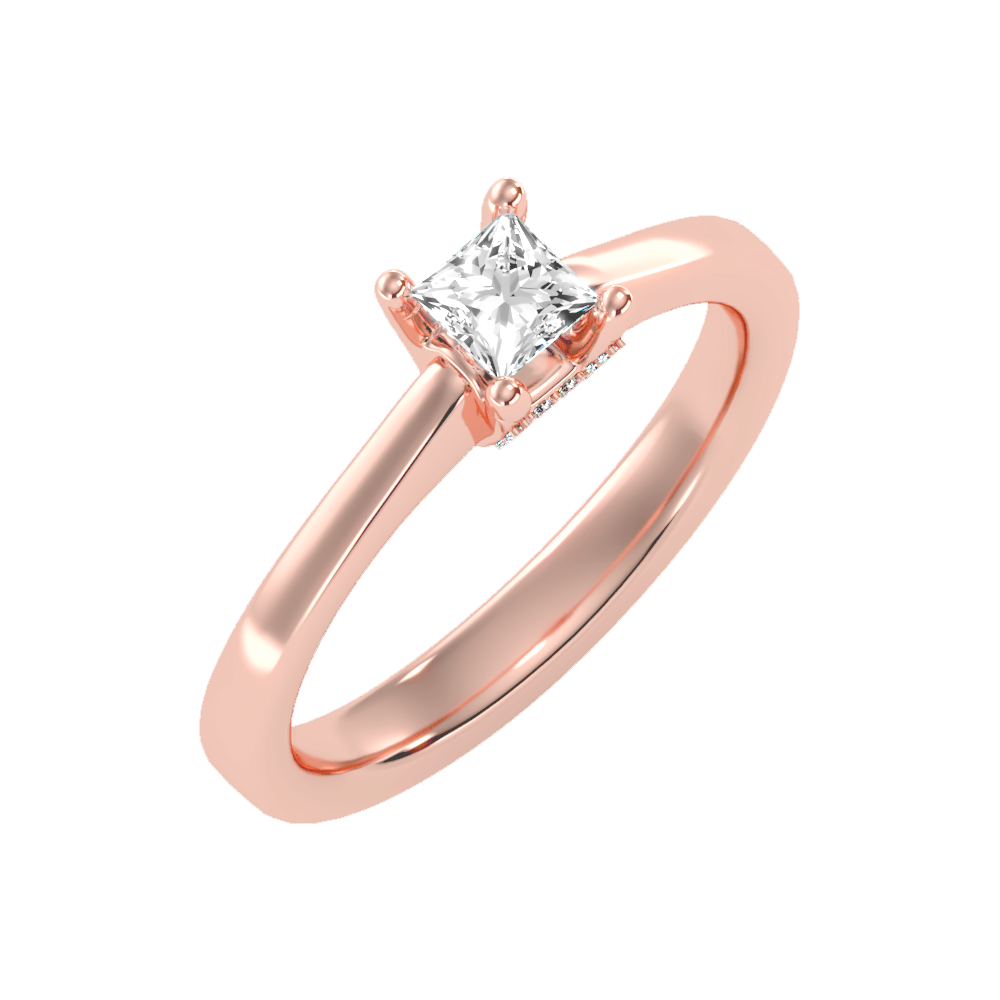 Refulgent Solitaire Ring In 925 Sterling Silver - One