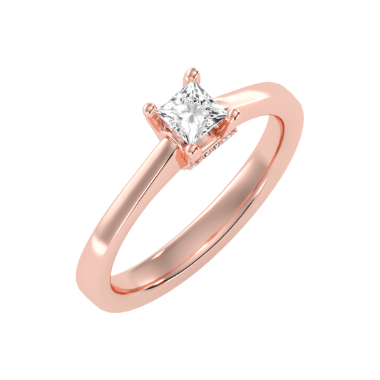 Refulgent Solitaire Ring In 925 Sterling Silver - One