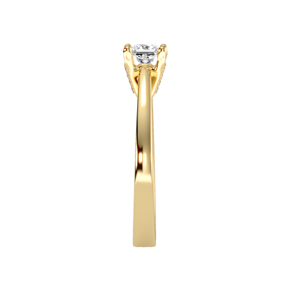 Refulgent Solitaire Ring In 925 Sterling Silver - Eleven