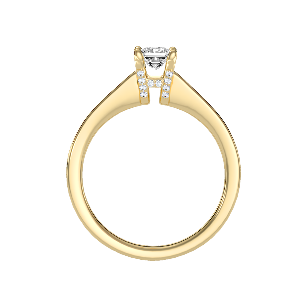 Refulgent Solitaire Ring In 925 Sterling Silver - Twelve