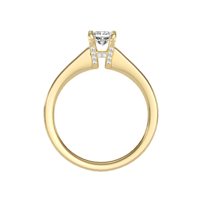 Refulgent Solitaire Ring In 925 Sterling Silver - Twelve