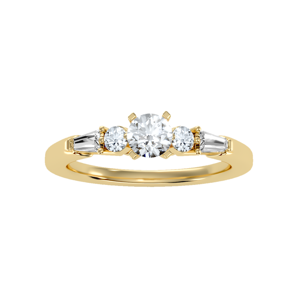 Regal Solitaire Ring In 925 Sterling Silver - Ten
