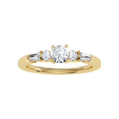 Regal Solitaire Ring In 925 Sterling Silver - Ten