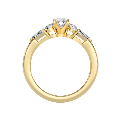 Regal Solitaire Ring In 925 Sterling Silver - Twelve