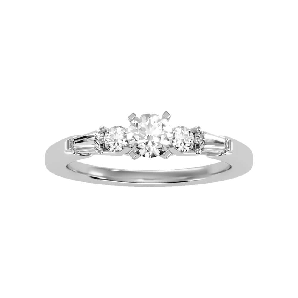 Regal Solitaire Ring - Three