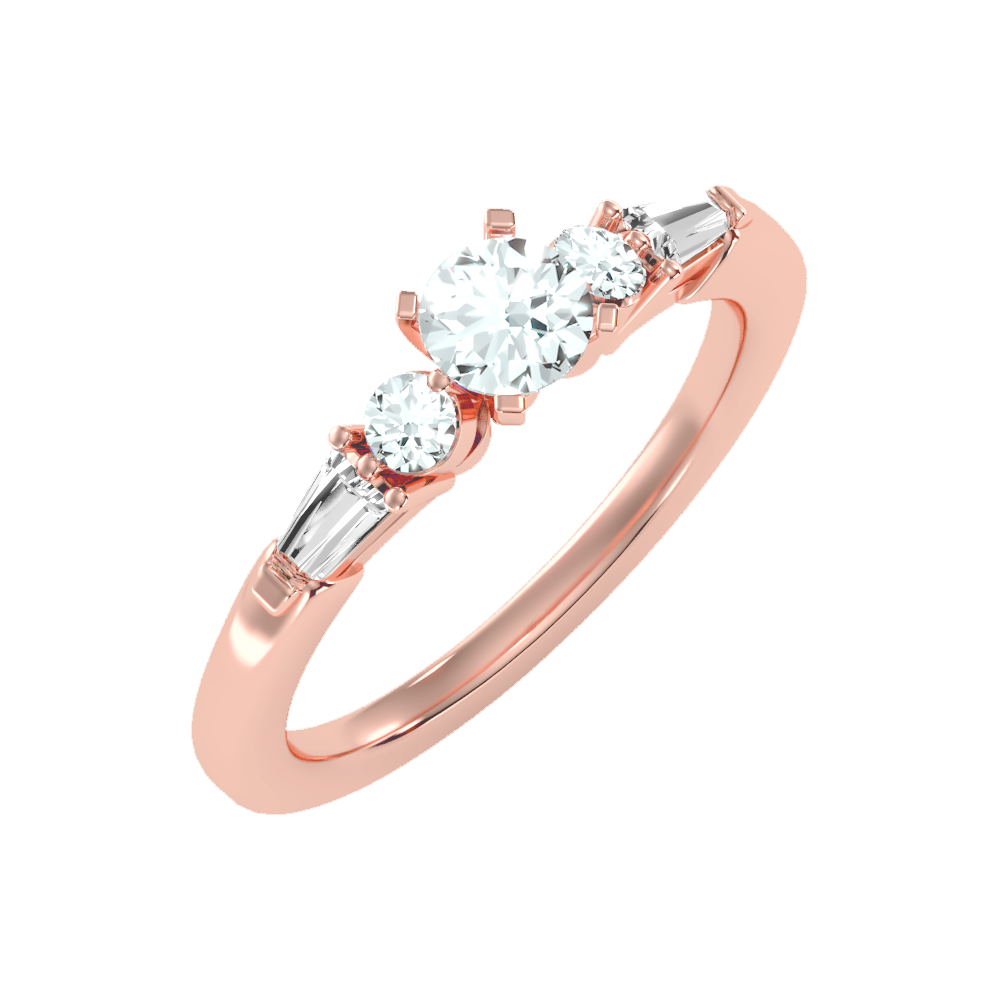 Regal Solitaire Ring In 925 Sterling Silver - Five