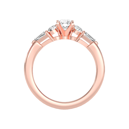 Regal Solitaire Ring In 925 Sterling Silver - Six