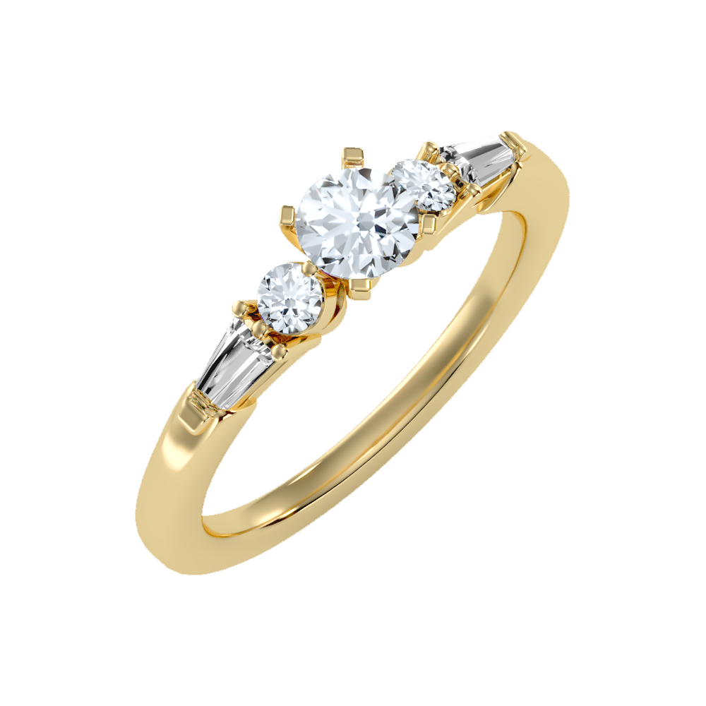 Regal Solitaire Ring In 925 Sterling Silver - Nine