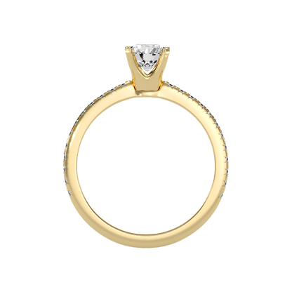 Remarkable Solitaire Ring In 925 Sterling Silver - Twelve