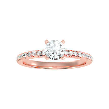 Remarkable Solitaire Ring In 925 Sterling Silver - Seven