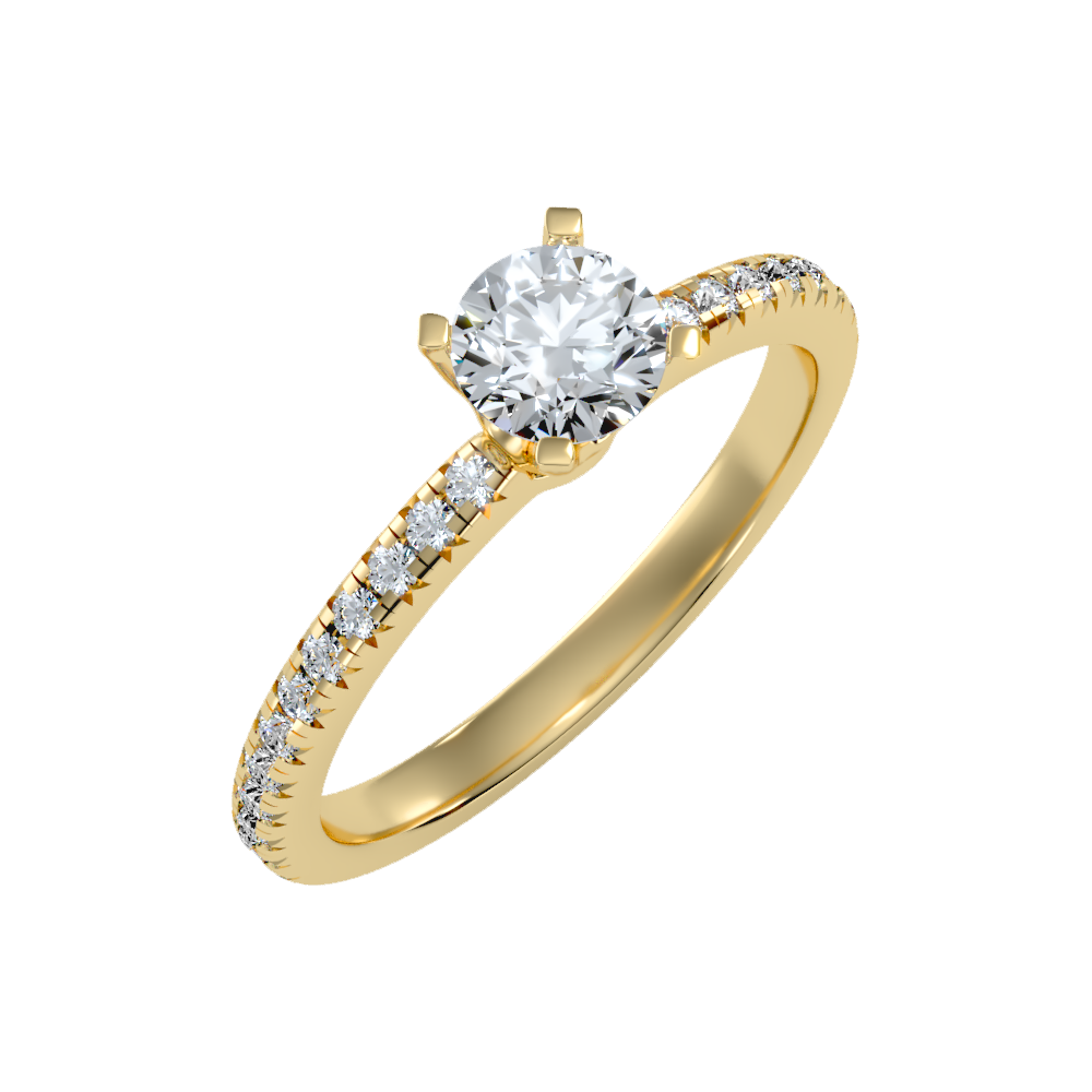 Remarkable Solitaire Ring In 925 Sterling Silver - Nine