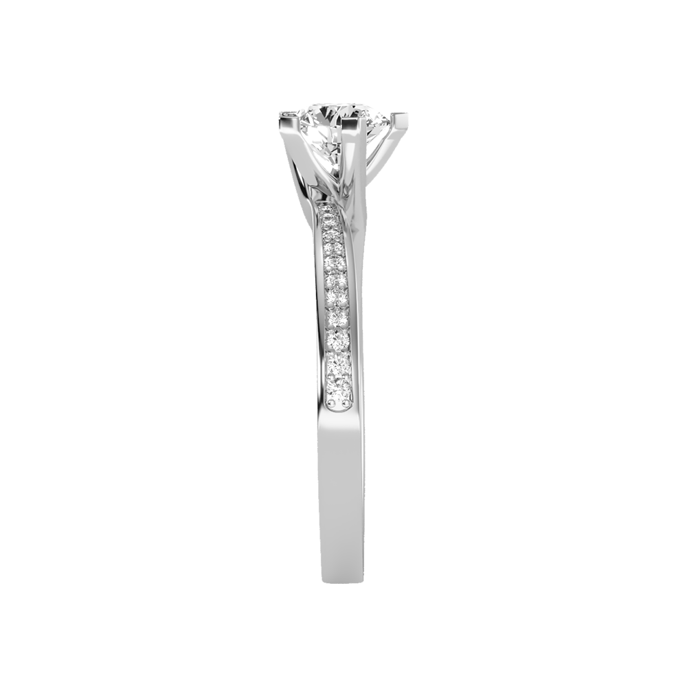 Resplendent Solitaire Ring In 925 Sterling Silver - Seven