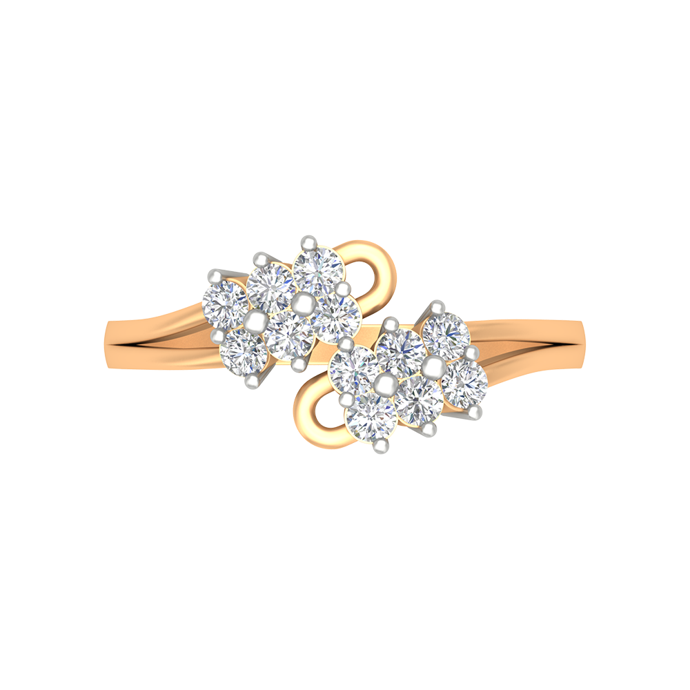 Riara Diamond Ring In 925 Sterling Silver - Ten