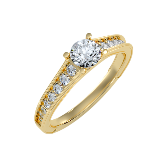 Rica Solitaire Ring In 925 Sterling Silver - One