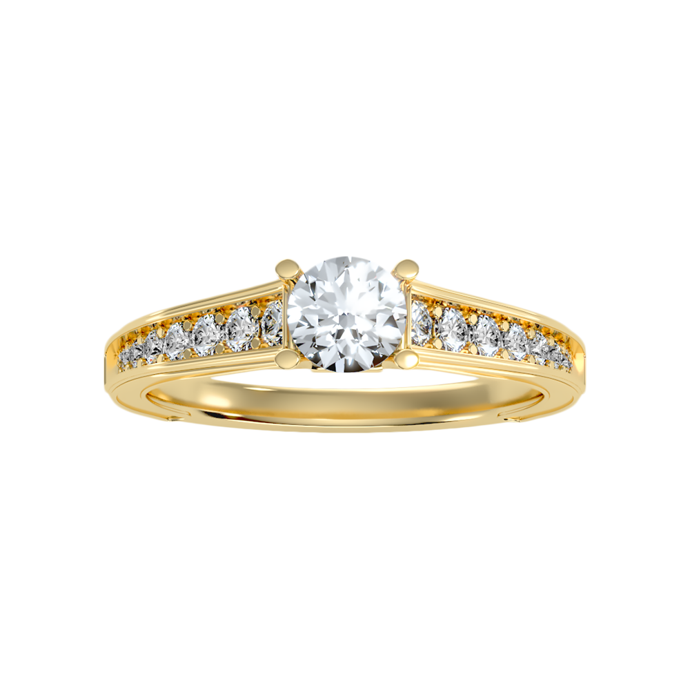 Rica Solitaire Ring In 925 Sterling Silver - Three