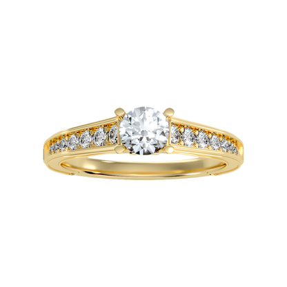 Rica Solitaire Ring In 925 Sterling Silver - Three